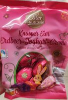 Knusper Eier Erdbeer-Joghurt-Creme