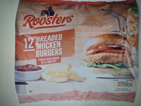12 Breaded chicken burgers