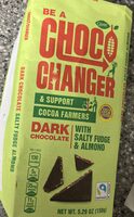 Dark Chocolate with Salty Fudge & Almond