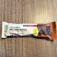 Veganer Protein Riegel Salty Peanut Geschmack Mit Karamelltiger Glasur