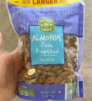 Almonds oven roasted unsalted