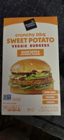 Crunchy BBQ Sweet Potato Veggie Burgers