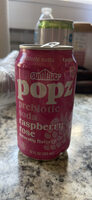 Prebiotic soda raspberry rose
