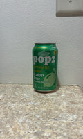 Popz prebiotic soda lemon lime