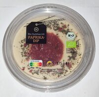 Bio-Hummus mit Paprika-Dip