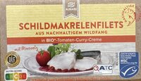 Schildmakrelenfilets in Bio-Tomaten-Curry-Creme