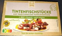Tintenfisch-Stücke in Bio-Olivenöl