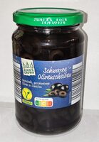 Spanische geschwärzte Oliven in Scheiben