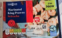 Marinated king prawns sriracha