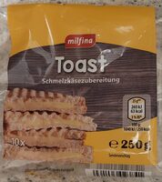 Toast Schmelzkäsezubereitung