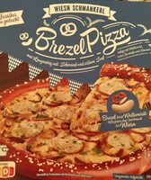 Brezel-Pizza mit Weißwurst