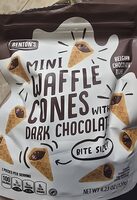 Mini Waffle Cones With Dark Chocolate