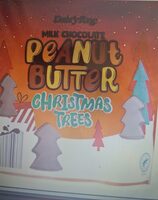 Milk chocolate peanut butter christmas trees