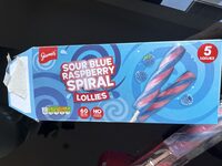 Sour blue lollies