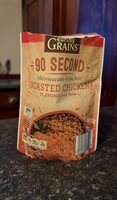 90 Second Microwavable White Rice Roasted Chicken Flavored with Herbs