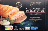 Wildlachsfilet in Blätterteig mit feiner Dillsauce