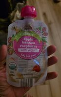 Apple Banana Raspberry with Yogurt