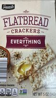 Flatbread crackers everything
