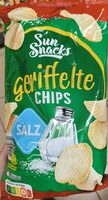 Geriffelte Chips Salz