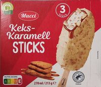 Keks-Karamell-Sticks - Weiße Schokolade