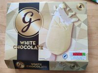 ALDI Bourbon Vanillla Flavoured Ice Cream Lollies Covered with White Chocolate