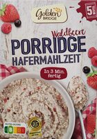 Porridge Hafermahlzeit Waldbeere