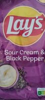 Sour cream & black pepper
