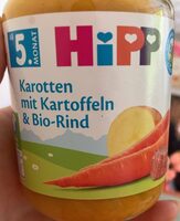 Karotten mit kartoffeln und bio rind