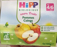 100% fruits Pommes coings