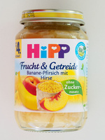 Frucht & Getreide Banane-Pfirsich mit Hirse ( Nach dem 4. Monat)