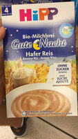 BIO Hafer Avoine de riz avec du lait de suite
