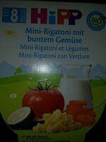 Mini rigatoni et légumes