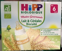 Matins Gourmands Lait & Céréales Biscuité