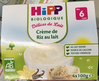 Délices de Lait Crème de Riz au lait