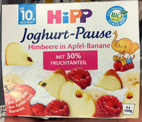 Joghurt-Pause Himbeere in Apfel-Banane