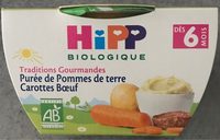 Bol Purée De Pommes De Terre Carottes B?uf Hipp 190 g +