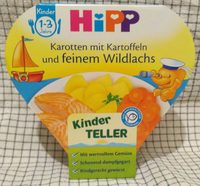 Menü Karotten, Kartoffeln, Wildlachs