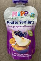 Frutta frullata pera prugna rives