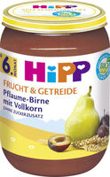 Pflaume-Birne mit Vollkorn
