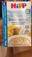 Bio-Milchbrei Semoule pour enfant