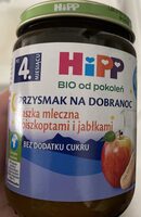 Kaszka mleczna z biszkoptami i jabłkami