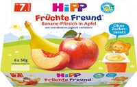 Früchtefreund Banane-Pfirsich in Apfel 7. Monat