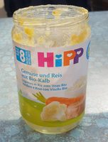 Légumes et riz avec veau bio