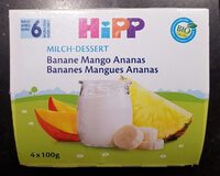 Yoghurt banane Mango Ananas