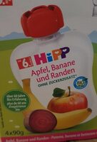 Hipp pomme, banane et bettrave