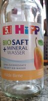 Biosaft+Mineralwasser Milde Birne