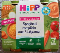 Spaghetti complets aux 5 légumes