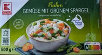 Gemüse mit grünem Spargel