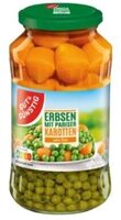 Erbsen Möhren Gemüse