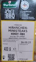Frische Hähnchen-Ministeaks "Honey-BBQ"